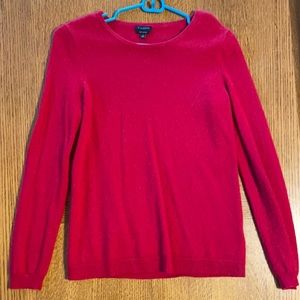 100% Cashmere Sweater - Fire Engine Red (Talbots)